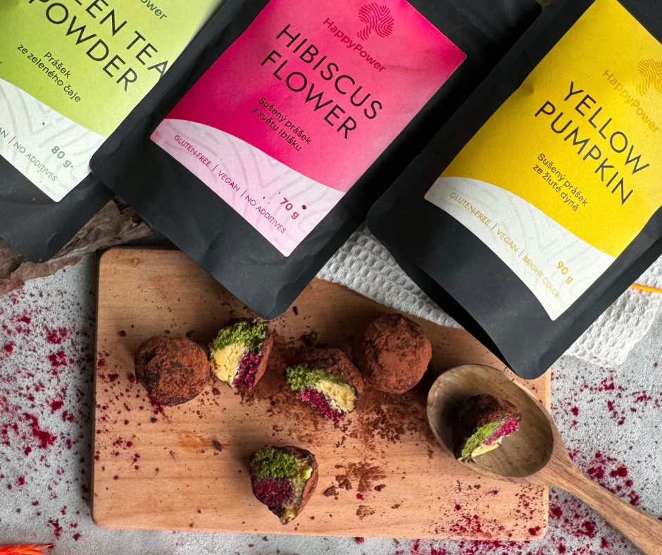 barevné podzimní pralinky